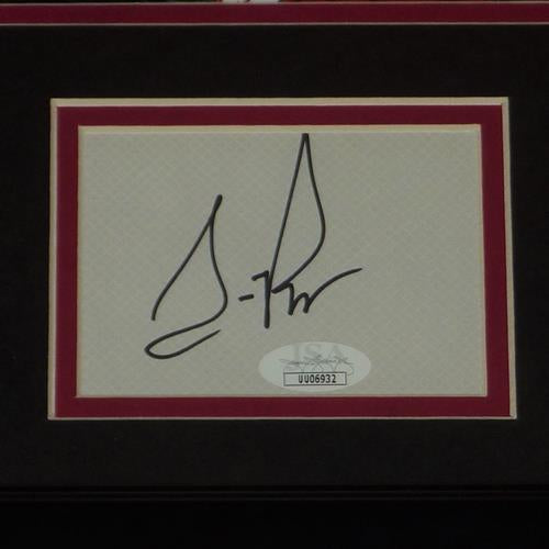 Scottie Pippen Autographed and Framed Red Bulls Jersey