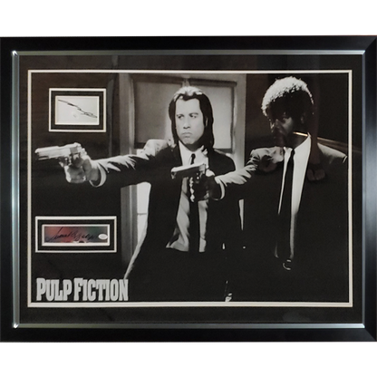Pulp Fiction Duo with Guns Full-Size Movie Poster Deluxe Framed