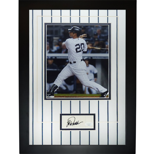 Jorge Posada Autographed New York Yankees Signature Series Frame - JSA