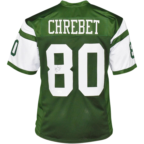 Wayne Chrebet Autographed New York (Green #80) Custom Jersey - JSA