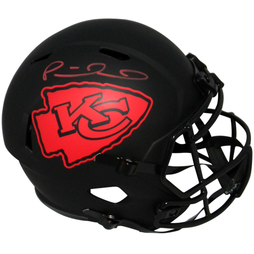 Patrick Mahomes Autographed Kansas City Chiefs (ECLIPSE Alternate) Deluxe Full-Size Replica Helmet - JSA