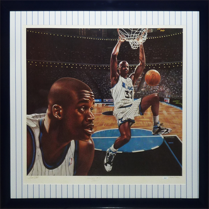 Shaquille O'Neal Autographed Orlando Magic Limited Edition #1305 Deluxe Framed Artwork Print - JSA