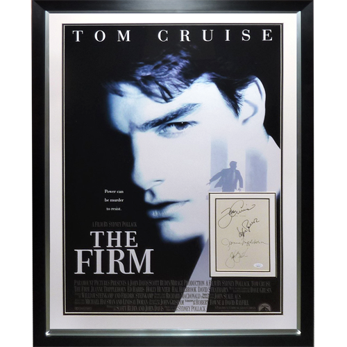 The Firm Full-Size Movie Poster Deluxe Framed with Tom Cruise And Cast Autographs - JSA