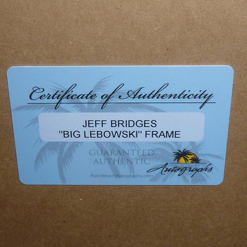 Jeff Bridges Autographed The Big Lebowski Signature Series Frame - JSA