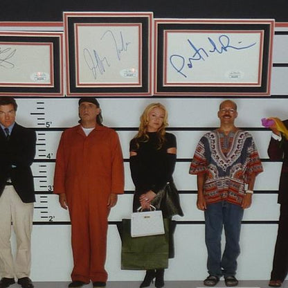Arrested Development Full-Size TV Poster Deluxe Framed with all 9 Cast Autographs - JSA