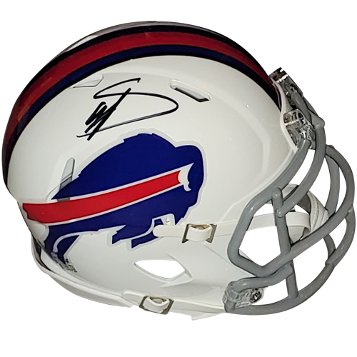 Stefon Diggs Autographed Buffalo Bills Mini Helmet - JSA