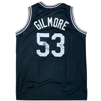 Artis Gilmore Autographed San Antonio (Black #53) Custom Jersey w/ HOF 11 - JSA