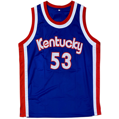 Artis Gilmore Autographed Kentucky Colonels ABA (Blue #53) Custom Jersey w/ HOF 11 - JSA