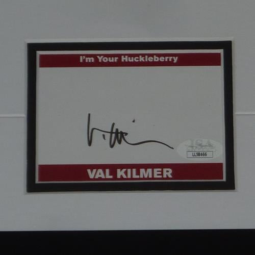 Val Kilmer Autographed Tombstone Say When Deluxe Framed 12x18 Poster Piece - JSA