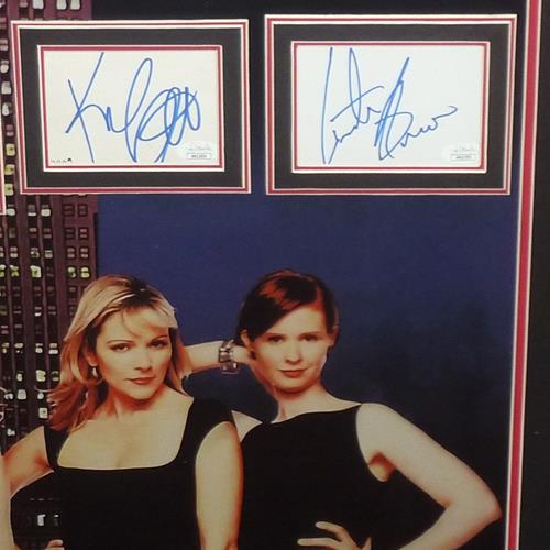 Sex And The City Full-Size TV Poster Deluxe Framed with All Cast Autographs - JSA