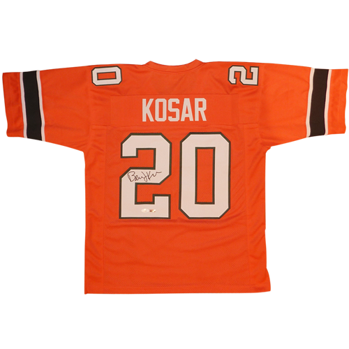 Bernie Kosar Autographed Miami (Orange #20) Custom Jersey - JSA