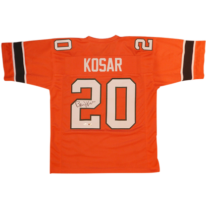 Bernie Kosar Autographed Miami (Orange #20) Custom Jersey - JSA