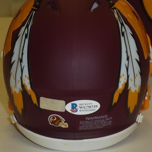 John Riggins Autographed Washington Football Team (AMP Alternate) Mini Helmet - Beckett