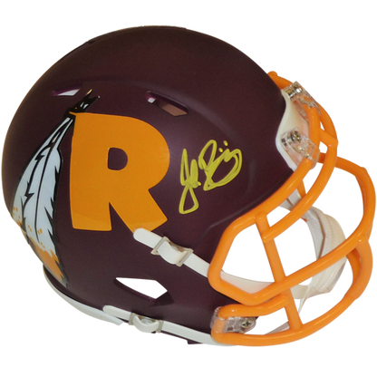 John Riggins Autographed Washington Football Team (AMP Alternate) Mini Helmet - Beckett