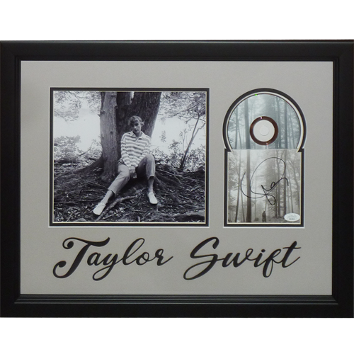 Taylor Swift Autographed Folklore In The Trees Deluxe Framed CD Taylor Swift Autographed Folklore In The Trees Deluxe Framed CD