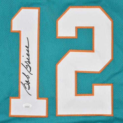 Bob Griese Autographed Miami (Teal #12) Custom Jersey - JSA