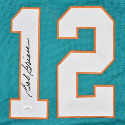Bob Griese Autographed Miami (Teal #12) Custom Jersey - JSA