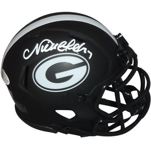 Nick Chubb Autographed Georgia Bulldogs (ECLIPSE Alternate) Mini Helmet - Beckett