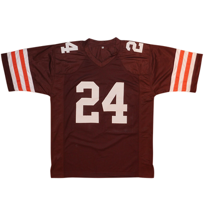 Nick Chubb Autographed Cleveland (Brown #24) Custom Jersey - Beckett