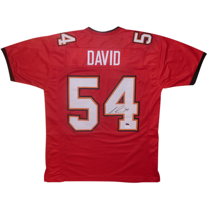 Lavonte David Autographed Tampa Bay (Red #54) Custom Jersey - JSA