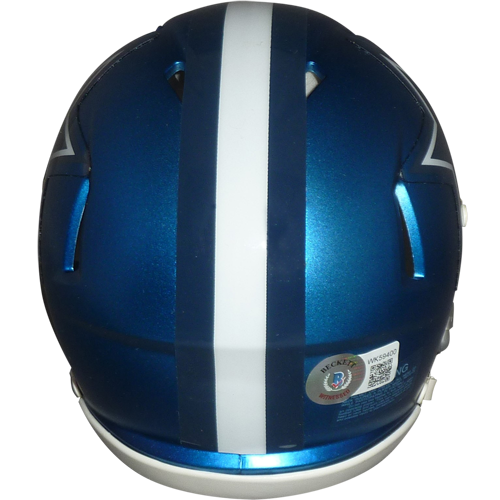Dak Prescott Autographed Dallas Cowboys (BLAZE Alternate) Mini Helmet - Beckett