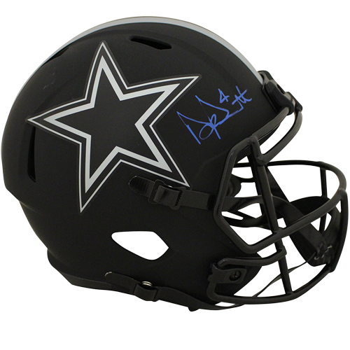 Dak Prescott Autographed Dallas Cowboys (ECLIPSE Alternate) Deluxe Full-Size Replica Helmet - Beckett