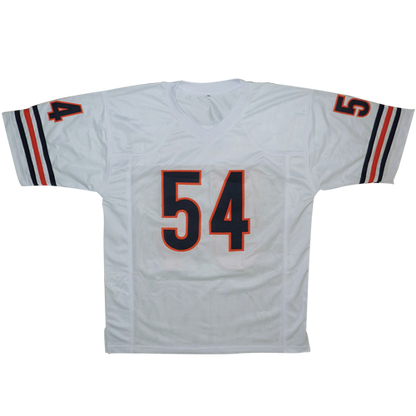 Brian Urlacher Autographed Chicago (White #54) Custom Jersey - Beckett