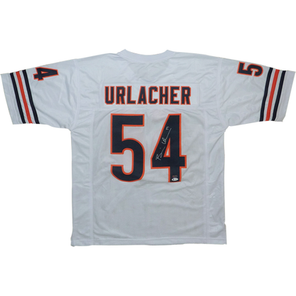 Brian Urlacher Autographed Chicago (White #54) Custom Jersey - Beckett