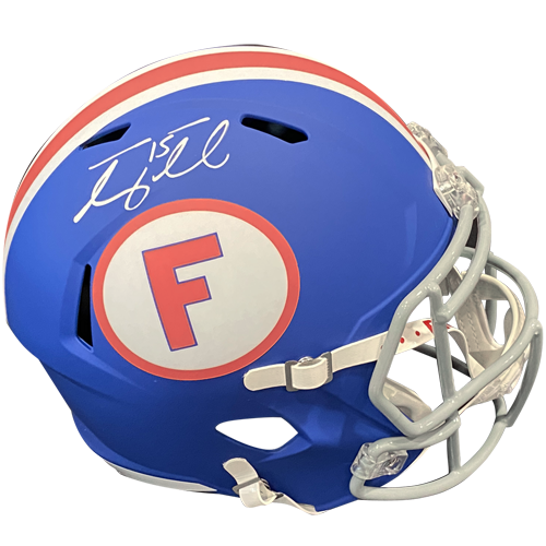 Tim Tebow Autographed Florida Gators (Blue Throwback Alternate) Deluxe Full-Size Replica Helmet - Tebow Holo
