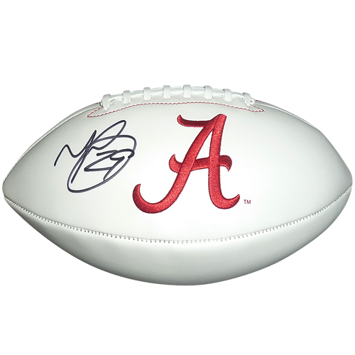 Minkah Fitzpatrick Autographed Alabama Crimson Tide Logo Football - BAS