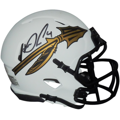 Dalvin Cook Autographed Florida State FSU Seminoles (LUNAR Eclipse) Mini Helmet - DC Holo, JSA