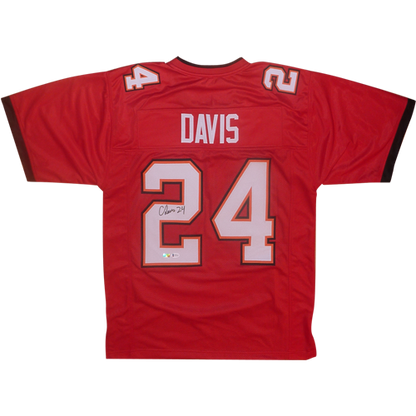 Carlton Davis Autographed Tampa Bay (Red #24) Jersey - BAS