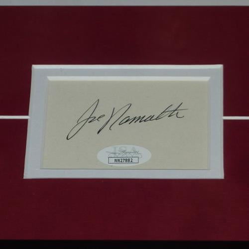 Joe Namath Autographed Alabama Crimson Tide Signature Series Frame - JSA