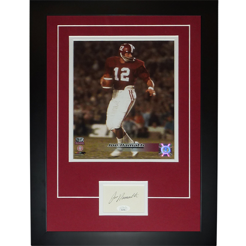 Joe Namath Autographed Alabama Crimson Tide Signature Series Frame - JSA