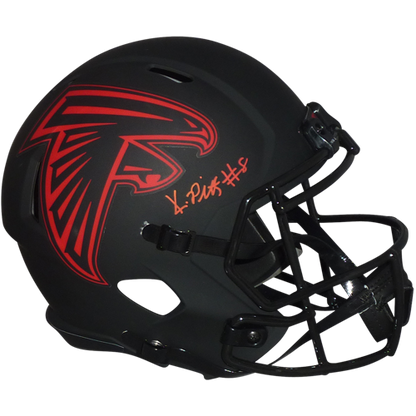 Kyle Pitts Autographed Atlanta Falcons (ECLIPSE Alternate) Deluxe Full-Size Replica Helmet - Beckett
