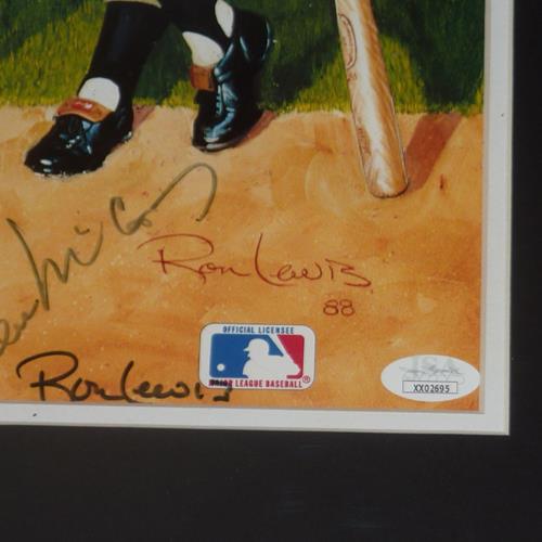 500 Home Run Club Autographed Deluxe Framed Art Print - JSA
