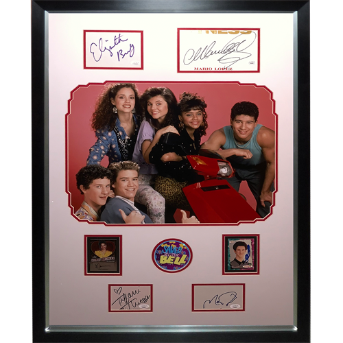 Saved By The Bell Deluxe Framed 16x20 Photo with All Cast Autographs - JSA