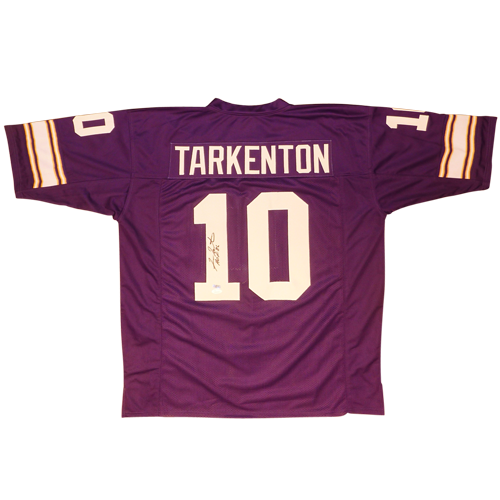 Fran Tarkenton Autographed Minnesota Vikings (Purple #10) Jersey w/ HOF 85 - Beckett