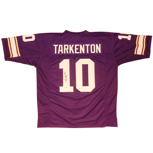 Fran Tarkenton Autographed Minnesota Vikings (Purple #10) Custom Jersey w/ HOF 85 - Beckett