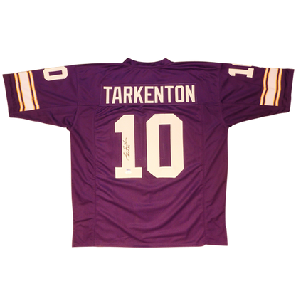 Fran Tarkenton Autographed Minnesota Vikings (Purple #10) Custom Jersey w/ HOF 85 - Beckett