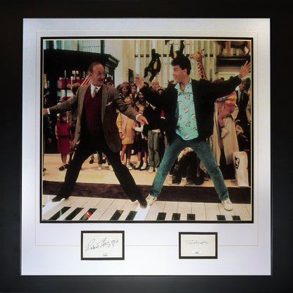 Tom Hanks And Robert Loggia Autographed Big Movie Poster Playing Piano Deluxe Framed Piece - JSA