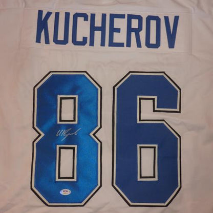 Nikita Kucherov Autographed Tampa Bay (White #86) Custom Jersey - JSA