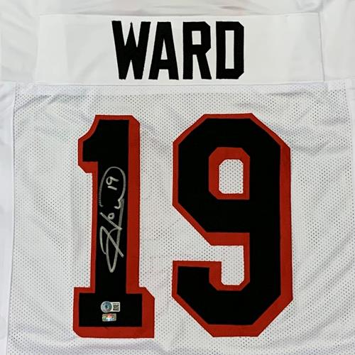 Hines Ward Autographed Georgia (White #19) Custom Jersey - BAS