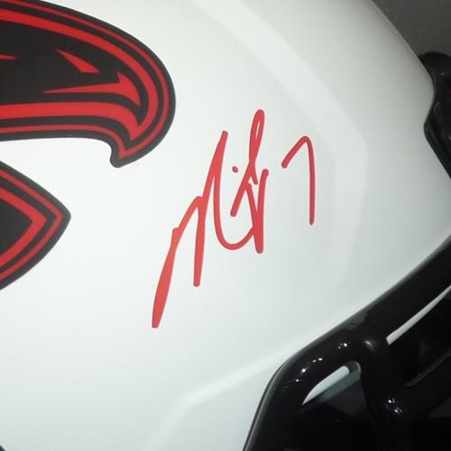 Michael Vick Autographed Atlanta Falcons (LUNAR Eclipse) Deluxe Full-Size Replica Helmet - JSA