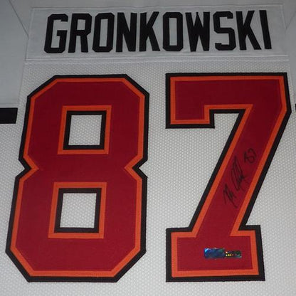 Rob Gronkowski Autographed Tampa Bay (White #87) Deluxe Framed Jersey - Radtke