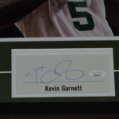 Kevin Garnett Autographed Boston Celtics (NBA Finals) 11x14 Photo Signature Series Frame - JSA