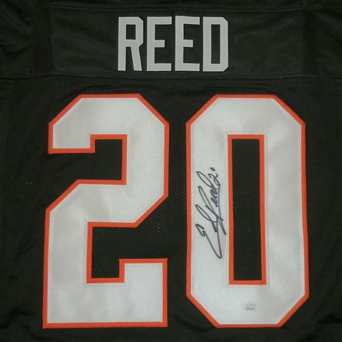 Ed Reed Autographed Miami (Green #20) Custom Jersey - JSA