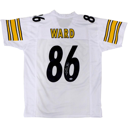 Hines Ward Autographed Pittsburgh (White #86) Custom Jersey - Beckett