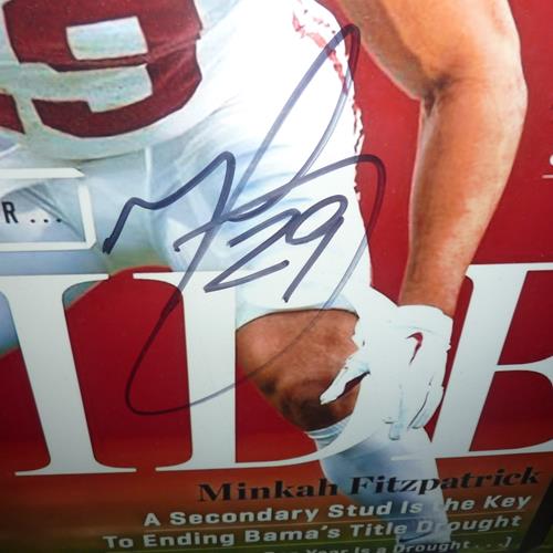 Minkah Fitzpatrick Autographed Alabama Crimson Tide (Sports Illustrated) Framed 16x20 Photo - Beckett