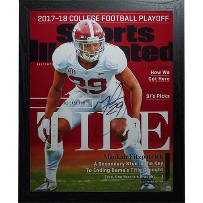 Minkah Fitzpatrick Autographed Alabama Crimson Tide (Sports Illustrated) Framed 16x20 Photo - Beckett